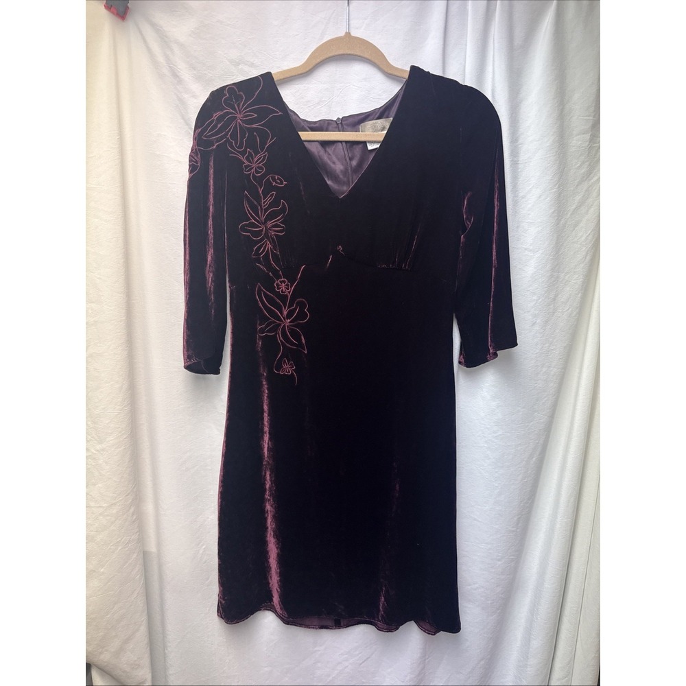 The Territory Ahead Dress Women Size 6 Velvet Whimsigoth Peasant Cottage